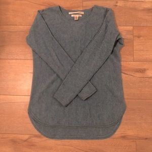 Blue cashmere sweater!